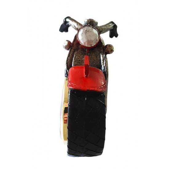 Ceas de masa, Motocicleta, Rosu, 22 cm, SD6185-8
