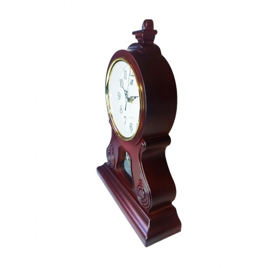 Ceas de masa cu pendul, Boem, Maro, 38 cm, 2770BB-1