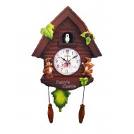 Ceas de perete cu pendul, Casuta cu cuc, 30 cm,  2259ZX-1