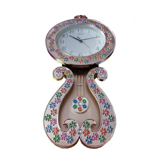 Ceas de perete cu pendul, Princess gold, 59 cm, RK35PND