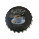 Ceas de perete in forma de capac de bere, Coffe latte, Metal, 40 cm, 540925X Ceas de perete in forma de capac de bere, Coffe latte, Metal, 40 cm, 540925X