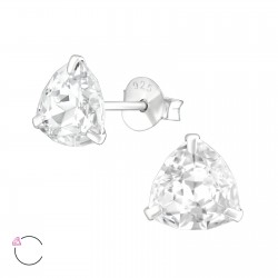 Cercei argint, Shine cu cristale Swarovski White, A4S37657-1