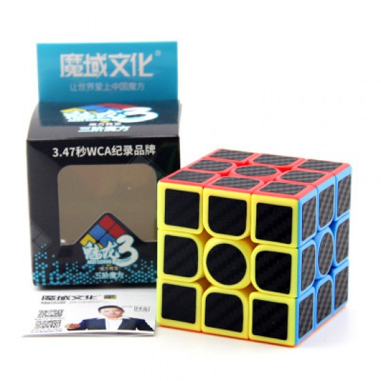 Cub Magic 3x3x3 Moyu Meilong fibra de carbon, 176CUB-1