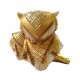 Fructiera decorativa, Bufnite pe frunza,  Auriu, 21 cm, GA21075-2A