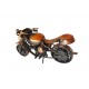 Motocicleta decorativa, Din metal, Maro, 17 cm, 356-3D1