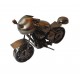 Motocicleta decorativa, Din metal, Negru, 17 cm, 356-3D