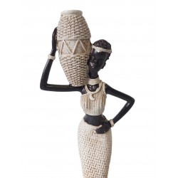 Ornament decorativ, Africana, Alb, 28 cm, XC222321 Ornament decorativ, Africana, Alb, 28 cm, XC222321