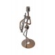 Ornament decorativ, Muzicant din metal, Nergu, 13 cm, 356XD-1