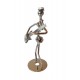 Ornament decorativ, Muzicant din metal, Nergu, 13 cm, 356XD-6