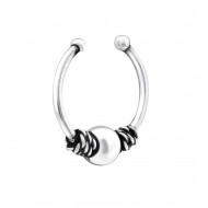 Piercing nas din Argint, Bali, Silver, A4S34847 Piercing nas din Argint, Bali, Silver, A4S34847