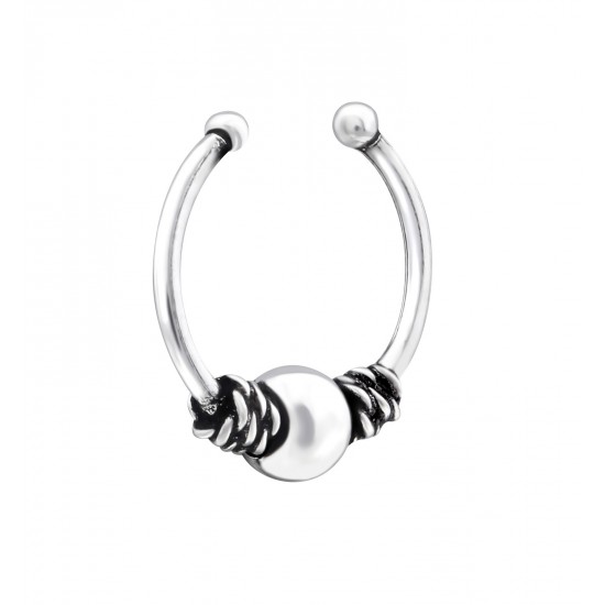 Piercing nas din Argint, Bali, Silver, A4S34847 Piercing nas din Argint, Bali, Silver, A4S34847