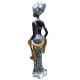 Statueta Decorativa, Africana, Argintiu, 36 cm, LY231904