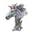 Statueta Decorativa, Bust Cal, Argintiu, 25 cm, DO22X