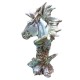 Statueta Decorativa, Bust Cal, Argintiu, 25 cm, DO22X