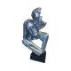Statueta Decorativa Masca, Indragostiti, Argintiu, 28 cm, 064SX-1