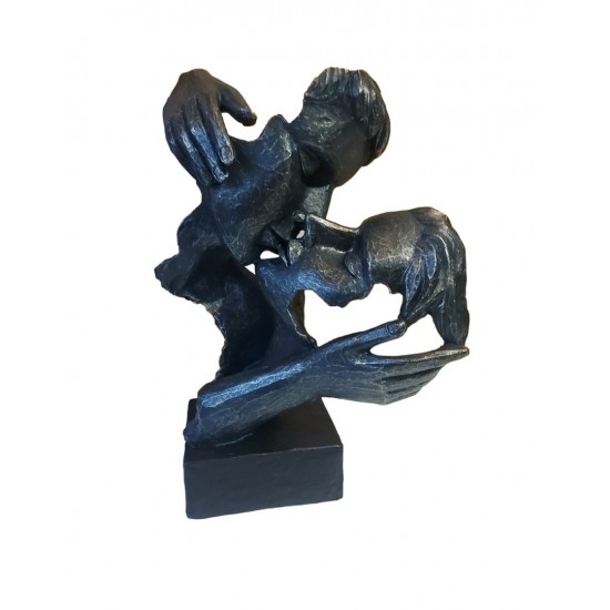Statueta Decorativa Masca, Indragostiti, Negru, 27 cm, 065SX Statueta Decorativa Masca, Indragostiti, Negru, 27 cm, 065SX