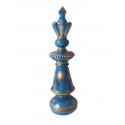 Statueta, Piesa de sah, Rege, Albastru, 33 cm, SR1653-1