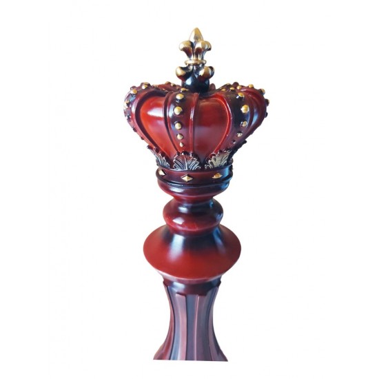 Statueta, Piesa de sah, Rege, Visiniu, 39 cm, 0182A