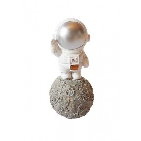 Statueta decorativa, Astronaut pe asteroid, 12 cm, DY202-6B Statueta decorativa, Astronaut pe asteroid, 12 cm, DY202-6B
