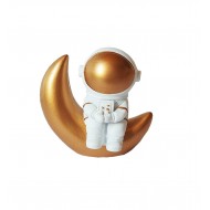 Statueta decorativa, Astronaut pe luna, 6 cm, DY2138-8A