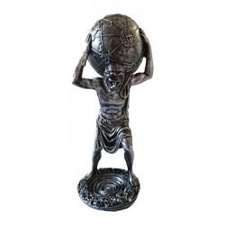 Statueta decorativa, Atlas, Argintiu, 29 cm, GXL020
