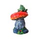 Statueta decorativa, Broasca pe ciuperca, Multicolor, 25 cm, DV56-12