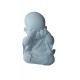 Statueta decorativa, Buddha, Zambesc, Nu vad, Gandesc, Alb, 10  cm, DVA2