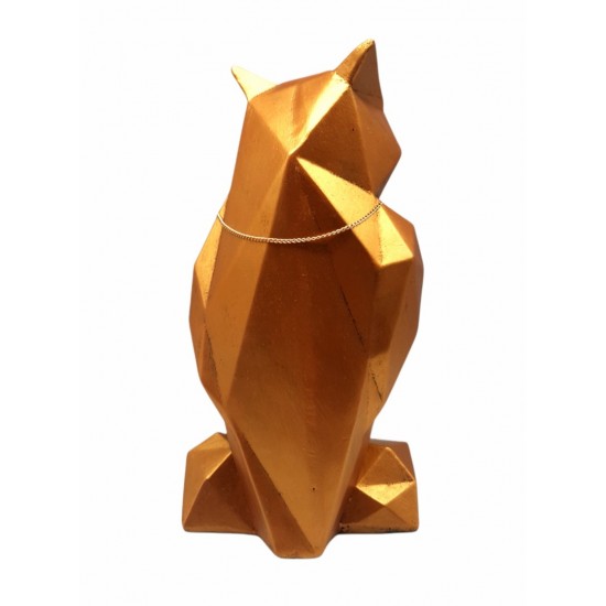 Statueta decorativa, Bufnita, Auriu, 29 cm, DVLG022AU Statueta decorativa, Bufnita, Auriu, 29 cm, DVLG022AU