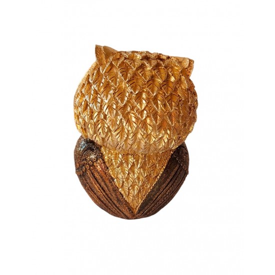 Statueta decorativa, Bufnita, Auriu, 9 cm, GA19755A