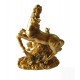 Statueta decorativa, Cal si manz,  Auriu, 13 cm, XQ202146