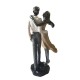 Statueta decorativa, Cuplu de Indragostiti, Multicolor, 21 cm, GXL004
