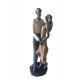 Statueta decorativa, Cuplu de Indragostiti, Multicolor, 21 cm, GXL010