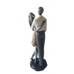 Statueta decorativa, Cuplu de Indragostiti, Multicolor, 21 cm, GXL010