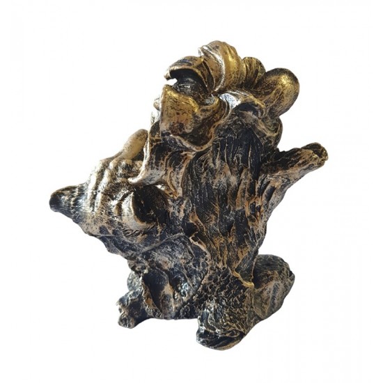 Statueta decorativa, Lei, Argintiu, 14 cm, XQ4001