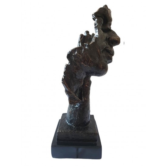 Statueta decorativa, Masca, Negru, 33 cm, HC303L