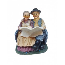 Statueta decorativa, Mos si Baba, Multicolor, 12 cm, 1025DD9