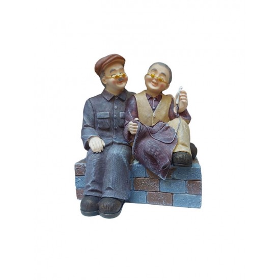 Statueta decorativa, Mos si Baba, Multicolor, 13 cm, 1025DD8