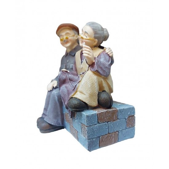 Statueta decorativa, Mos si Baba, Multicolor, 13 cm, 1025DD8