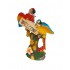 Statueta decorativa, Papagali pe creanga, Welcome, Portocaliu, 18 cm, 1025DD4-3