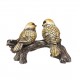 Statueta decorativa, Pasari pe creanga, Gri, 20 cm, 1025DD2