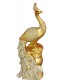 Statueta decorativa, Paun, Auriu, 33 cm, 11278-48