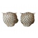 Statueta decorativa, Set 4 bufnite cu instrumente muzicale, Maro, 10 cm, GA2818