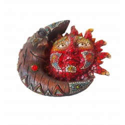 Statueta decorativa Soare si Luna, Rosu, 15 cm, 356326DX Statueta decorativa Soare si Luna, Rosu, 15 cm, 356326DX