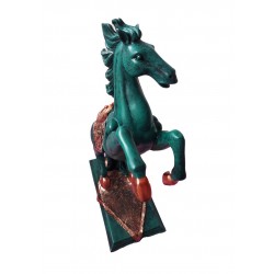 Statueta in forma de Cal, Turcoaz, 40 cm, B1000