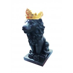 Statueta in forma de Leu, Negru, 25 cm, 7002D