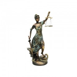 Statueta reprezentand justitia  20x54 cm