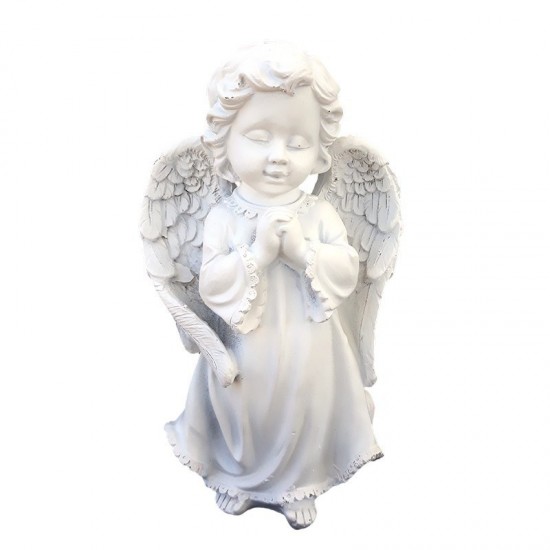 Statueta, reprezentand un inger rugandu-se in picioare, 19 cm, 1239G Statueta, reprezentand un inger rugandu-se in picioare, 19 cm, 1239G