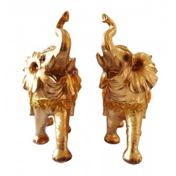 Statuete decorative, 2 Elefanti, Auriu, 21 cm, GXL023 Statuete decorative, 2 Elefanti, Auriu, 21 cm, GXL023