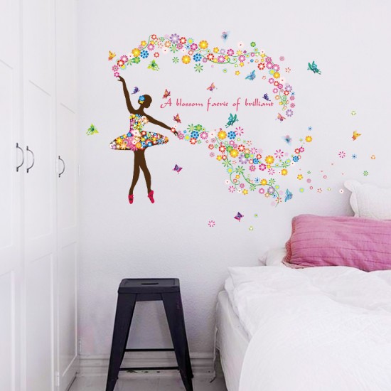 Sticker decorativ, A blossom faerie of brilliant, 120 cm, 127STK