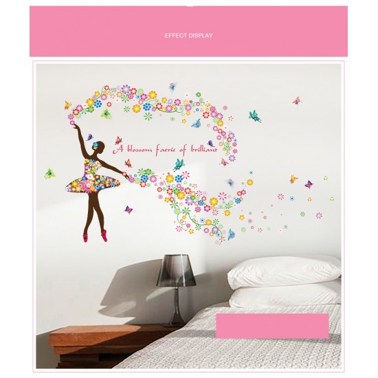 Sticker decorativ, A blossom faerie of brilliant, 120 cm, 127STK